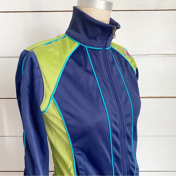 Johnny Was JWLA zip track embroidered floral jacket - Picture 4 of 10